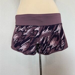 Nike Dri-Fit Purple Patterned Athletic Shorts